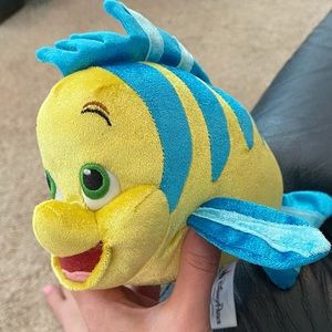 Disney Parks Little Mermaid Flounder fish plush